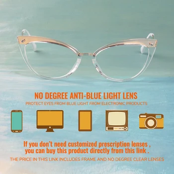 Toketorism Vintage Transparentné Okuliare pre Ženy Vysokej Kvality Presbyopic Krátkozrakosť, Optické Rám 0702