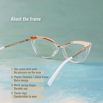 Toketorism Vintage Transparentné Okuliare pre Ženy Vysokej Kvality Presbyopic Krátkozrakosť, Optické Rám 0702