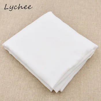 Liči 1.5*1 m Biela Farba Polyester Interlinings jednostranne Lepiaca Textílie Pre HOBBY Ručné Odev Handričkou